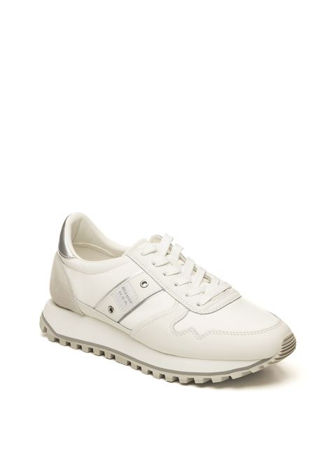 Sneaker millen bianco/silver BLAUER | MILLEN03TESS/CAM WHI/SILV